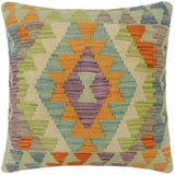 Boho Chic Turkish McKenna Hand Woven Kilim Pillow
