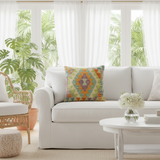 Boho Chic Turkish McKenna Hand Woven Kilim Pillow