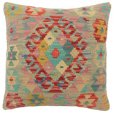 Boho Chic Turkish Godfrey Hand Woven Kilim Pillow