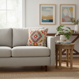 Bohemian Turkish Leach Hand Woven Kilim Pillow