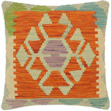 Tribal Turkish Neilson Hand Woven Kilim Pillow