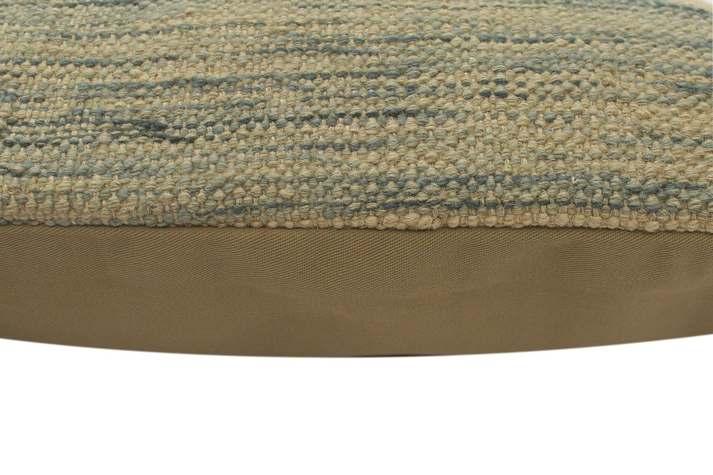 handmade Tribal Turkish Antique Beige Brown Hand-Woven SQUARE 100% WOOL pillow