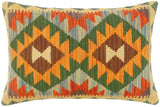 Turkish Tribal Finlay Hand Woven Kilim Pillow
