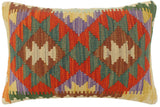 Turkish Rustic Emery Hand Woven Kilim Pillow