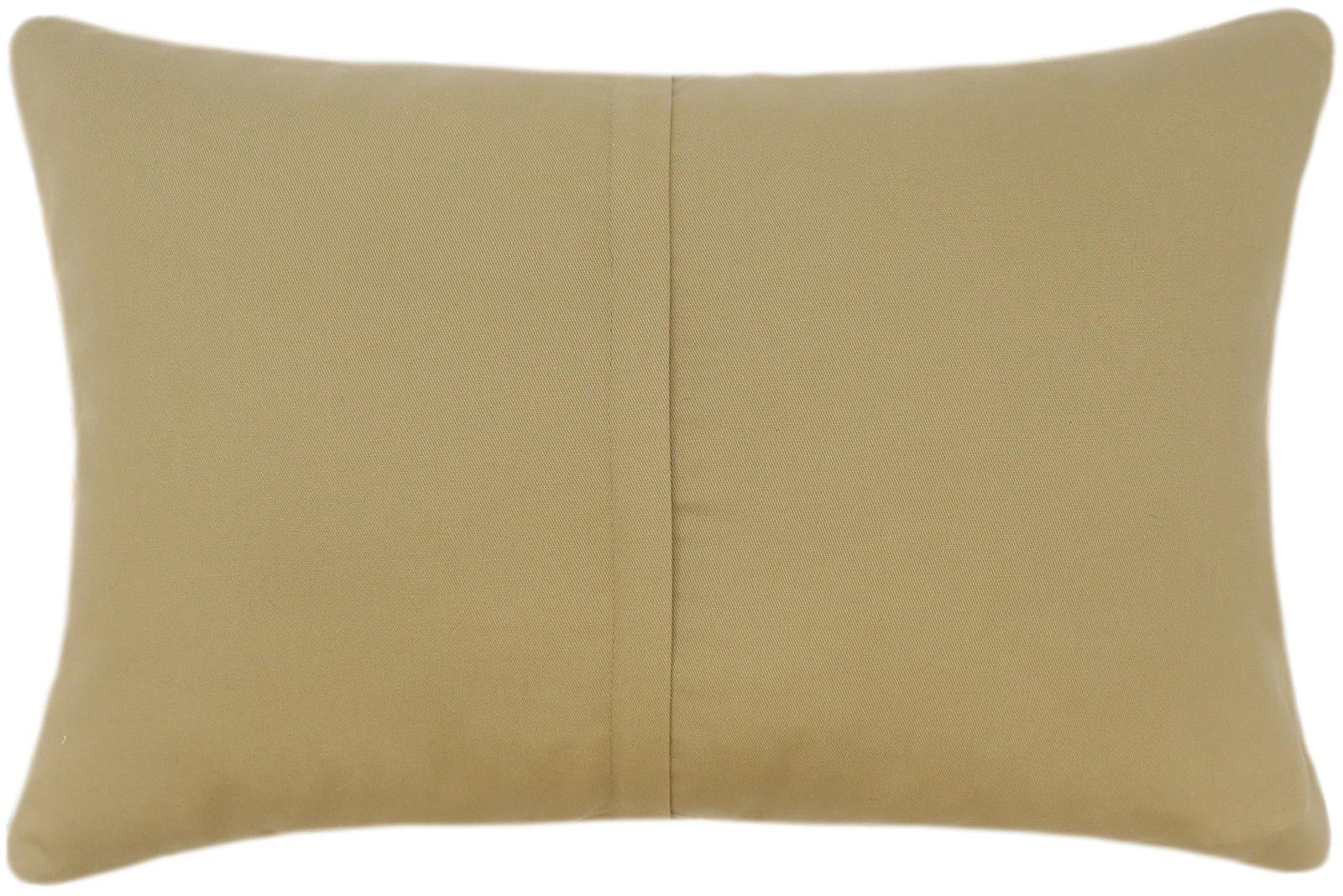 handmade Tribal Rust Blue Hand-Woven RECTANGLE 100% WOOL Pillow