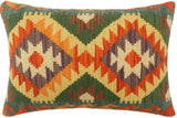 Turkish Bohemian Avery Hand Woven Kilim Pillow