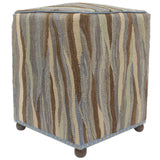 Art Deco Chana Handmade Kilim Upholstered Ottoman