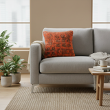 Shabby Chic Caruana Vintage Distressed Handmade Rug Pillow