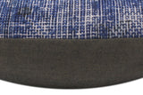 handmade Vintage Pillow Blue Blue Hand-Woven SQUARE 100% WOOL Vintage Pillow