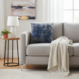 Contemporary Terry Vintage Distressed Handmade Rug Pillow