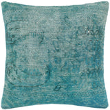 handmade Vintage Pillow Green Green Hand-Woven SQUARE 100% WOOL Vintage Pillow