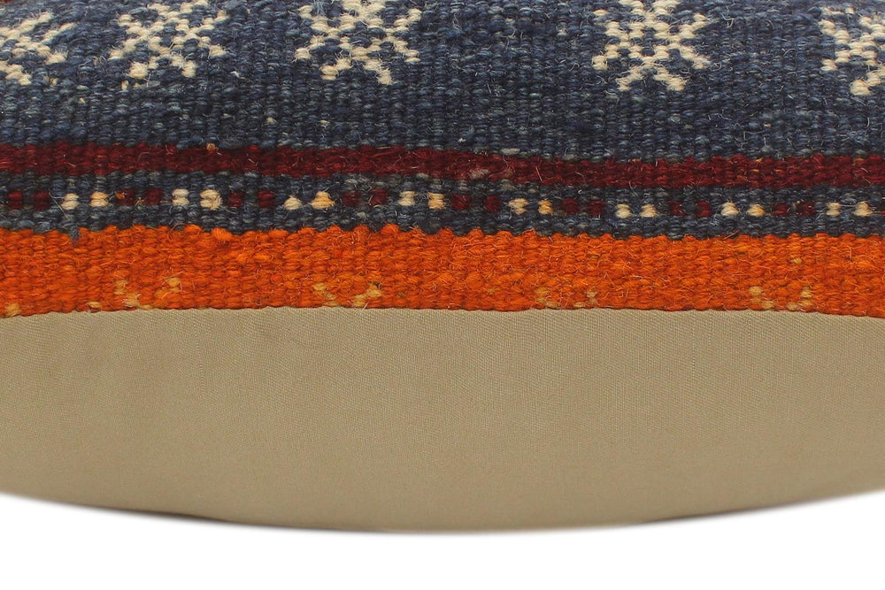 handmade Tribal Turkish Antique Burgundy Rust Hand-Woven SQUARE 100% WOOL pillow