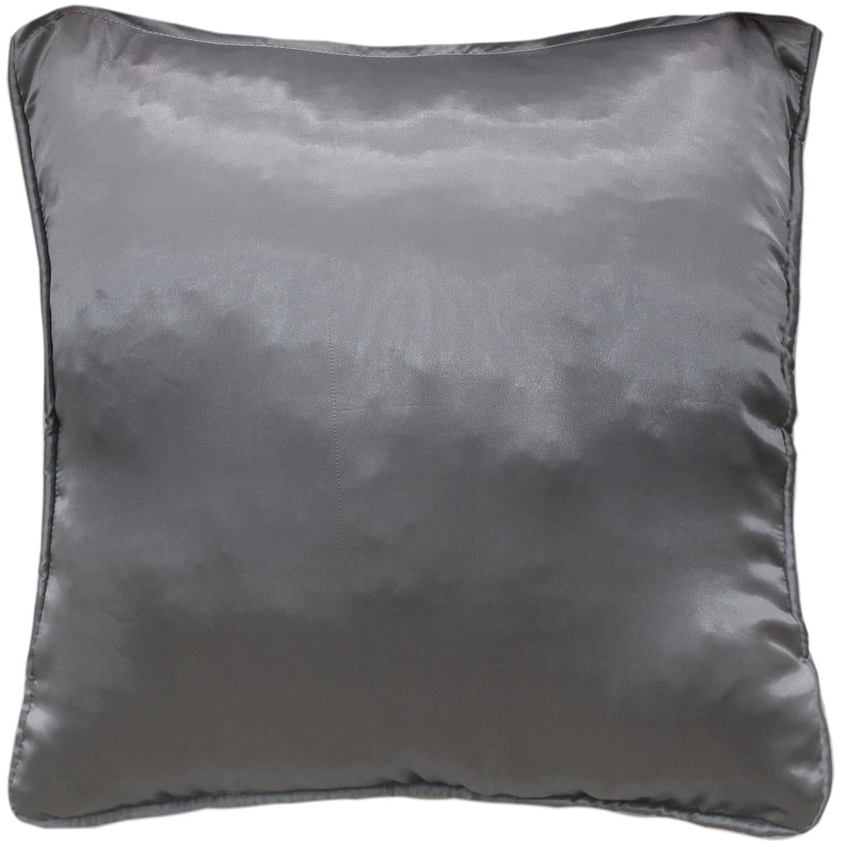 handmade Pillow Gray Blue Handmade square embroided silk pillow