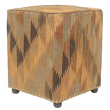 Shabby Chic Tessa Handmade Kilim Upholstered Ottoman