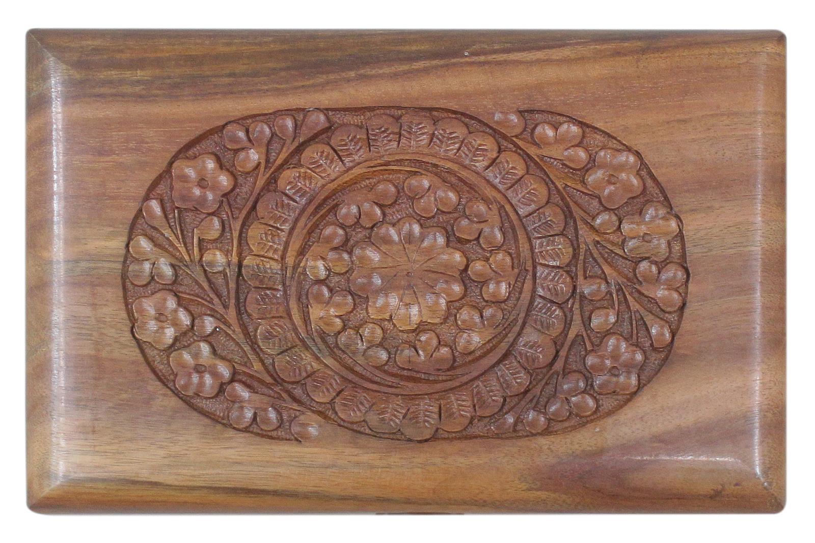handmade Traditional Jewelrybox Brown Brown Hand-made RECTANGLE WOOD Jewelry Box