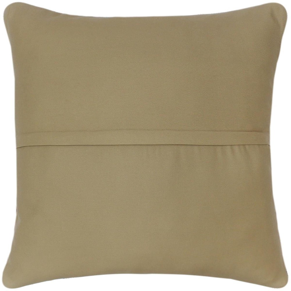 handmade Vintage Pillow Gray Blue Hand-Woven SQUARE 100% WOOL Vintage Pillow