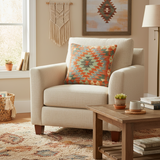 Shabby Chic Turkish Khoury Hand Woven Kilim Pillow