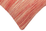 handmade Modern Red Beige Hand-Woven SQUARE 100% WOOL Pillow