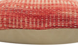 handmade Modern Red Beige Hand-Woven SQUARE 100% WOOL Pillow
