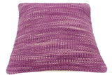 handmade Modern Purple Beige Hand-Woven SQUARE 100% WOOL Pillow