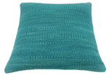 handmade Modern Green Green Hand-Woven SQUARE 100% WOOL Pillow