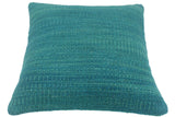 handmade Modern Green Green Hand-Woven SQUARE 100% WOOL Pillow