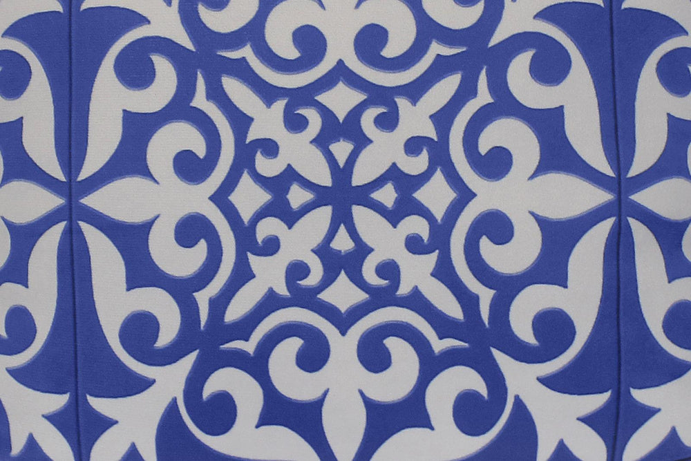 handmade Pillow Ivory Blue Hand-Woven SQUARE PRINTED VEL pillow