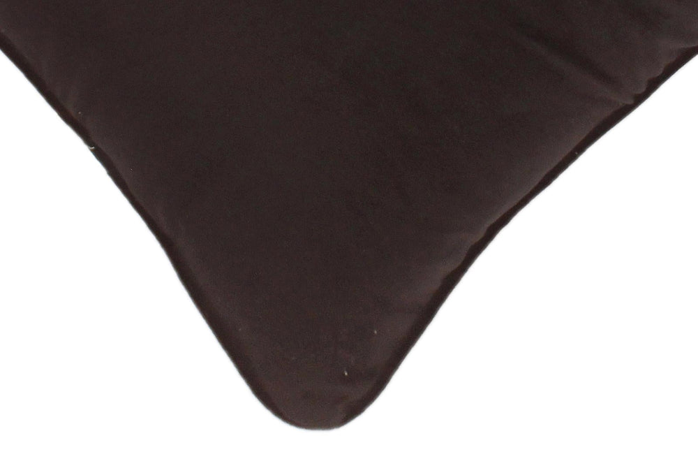 handmade Pillow Black Black Hand-Woven SQUARE VELVET pillow
