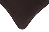 handmade Pillow Black Black Hand-Woven SQUARE VELVET pillow
