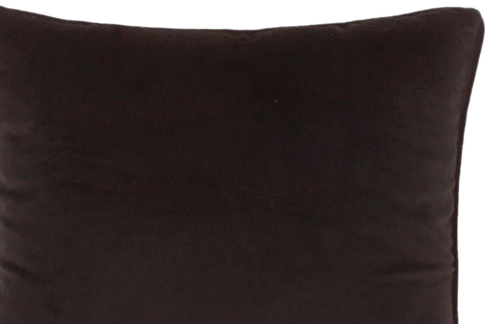 handmade Pillow Black Black Hand-Woven SQUARE VELVET pillow