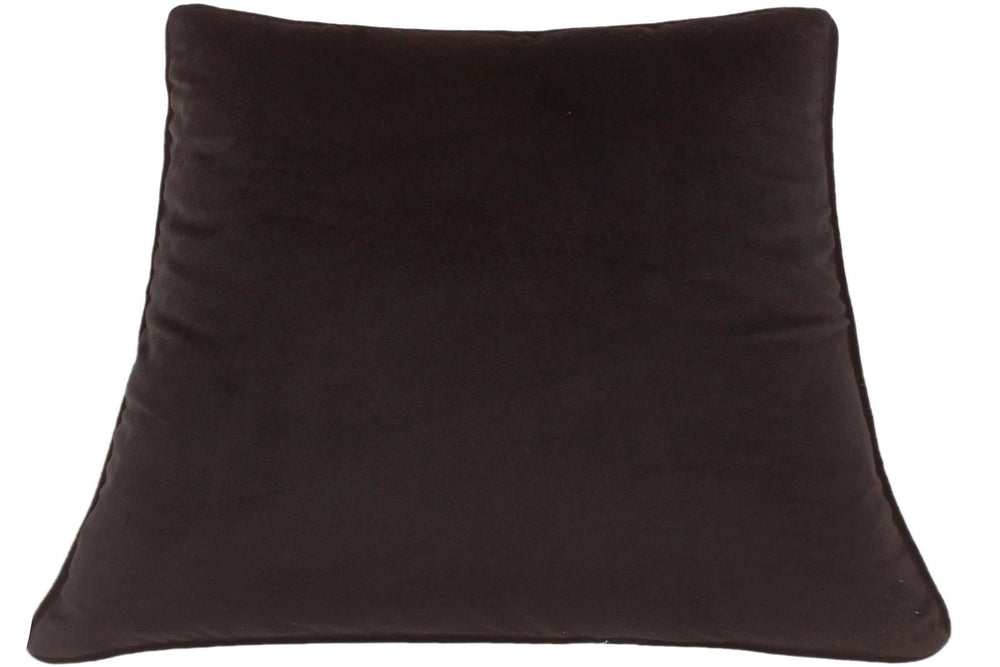 handmade Pillow Black Black Hand-Woven SQUARE VELVET pillow