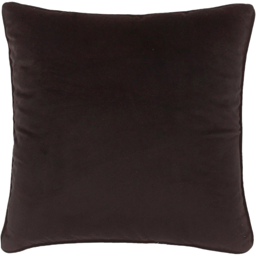 handmade Pillow Black Black Hand-Woven SQUARE VELVET pillow