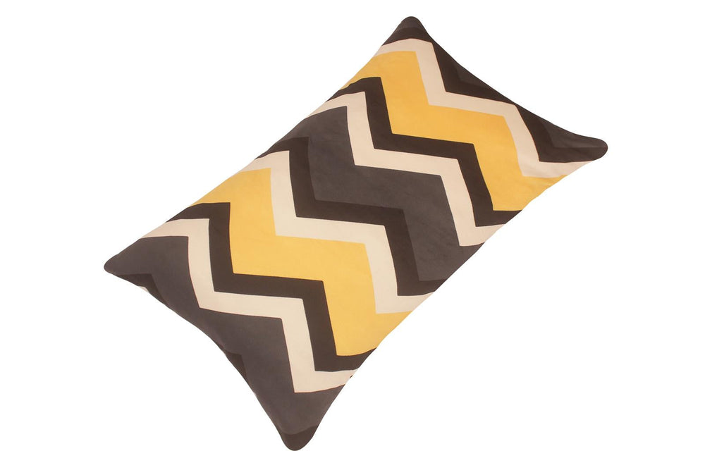 handmade Pillow Ivory Gray Hand-Woven RECTANGLE PRINTED VEL pillow