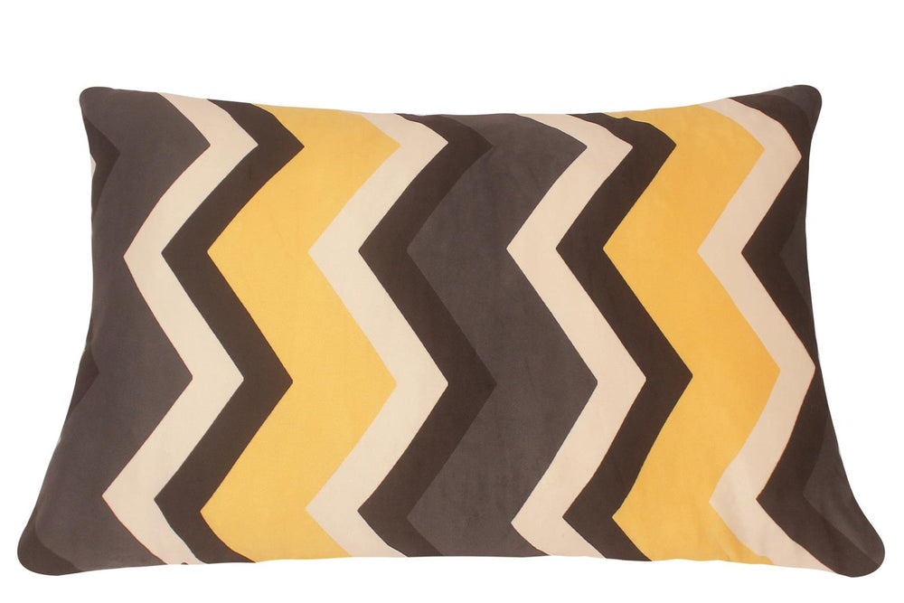 handmade Pillow Ivory Gray Hand-Woven RECTANGLE PRINTED VEL pillow