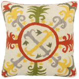 Boho Chic Ash Kilim Suzani Handmade Pillow