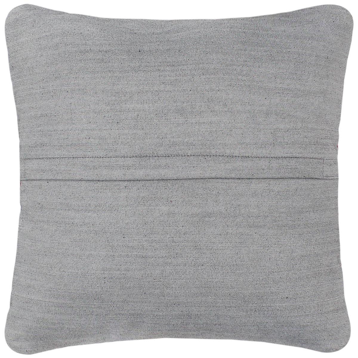 handmade  Pillow Beige Blue Hand-Woven SQUARE 100% Wool Suzani Throw Pillow