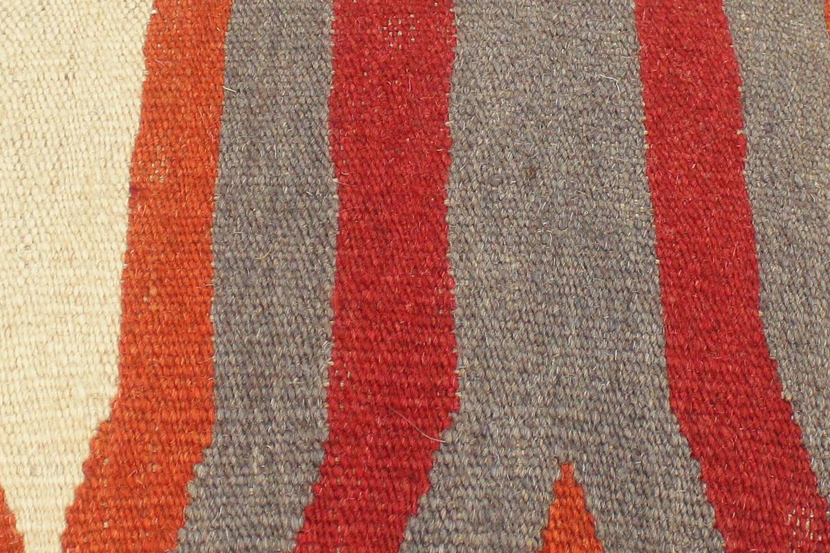 handmade Modern Ottoman Rust Red Hand-made ROUND Vegetable dyed wool and wood