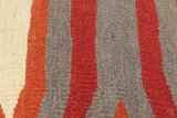 handmade Modern Ottoman Rust Red Hand-made ROUND Vegetable dyed wool and wood