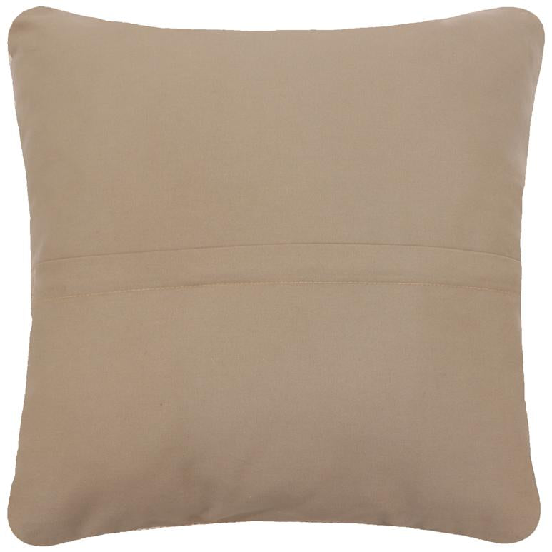 handmade Traditional Pillow Beige Blue Hand-Woven SQUARE 100% WOOL Handmade pillow