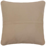 handmade Traditional Pillow Beige Blue Hand-Woven SQUARE 100% WOOL Handmade pillow