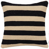 Modern Linear Turkish Weber hand-woven kilim pillow