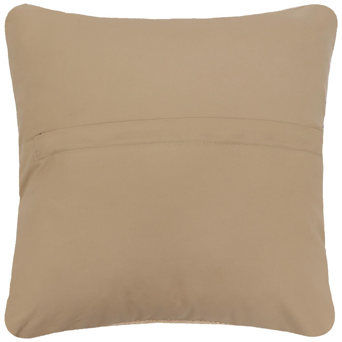 handmade Modern Pillow Beige Black Hand-Woven SQUARE 100% WOOL  Hand woven turkish pillow  2 x 2