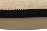 handmade Modern Pillow Beige Black Hand-Woven SQUARE 100% WOOL  Hand woven turkish pillow  2 x 2