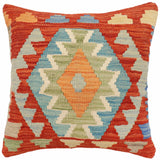 Boho Chic Boyer Turkish Hand-Woven Kilim Pillow