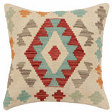 Southwestern Gray Turkish Hand-Woven Kilim Pillow