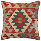 Boho Chic Patterso Turkish Hand-Woven Kilim Pillow