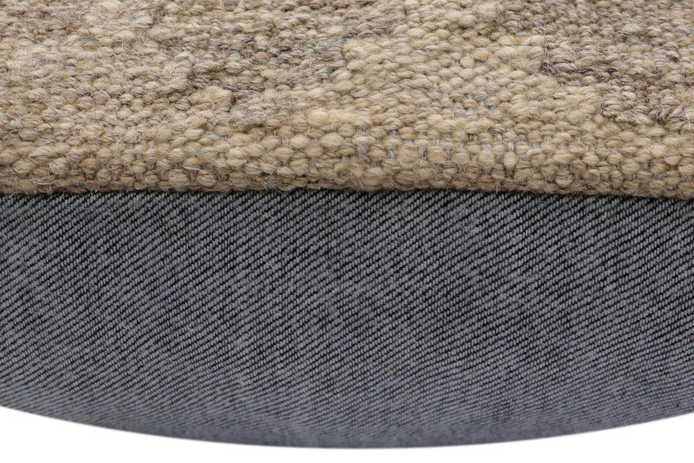 handmade Traditional Pillow Beige Brown Hand-Woven SQUARE 100% WOOL Hand woven turkish pillow2' x 2'