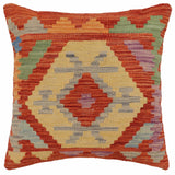 Rustic Holt Turkish Hand-Woven Kilim Pillow