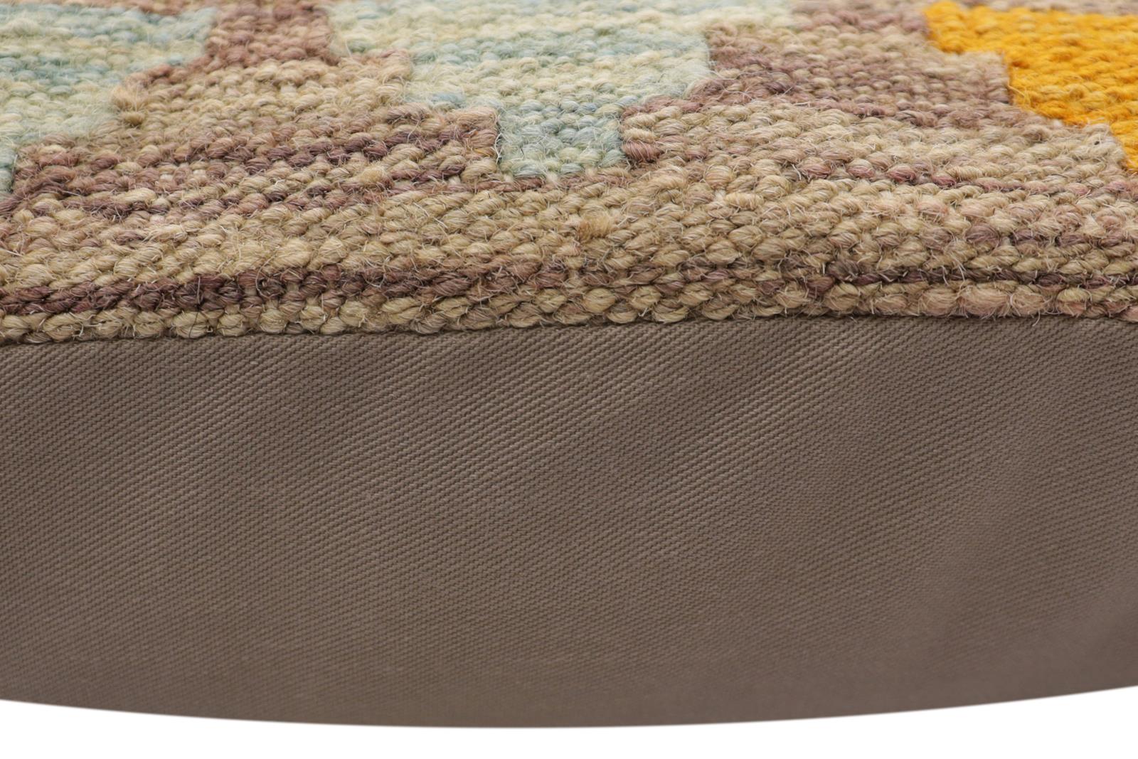 handmade Traditional Pillow Red Blue Hand-Woven SQUARE 100% WOOL Hand woven turkish pillow2' x 2'