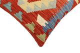 Boho Chic Foley Turkish Hand-Woven Kilim Pillow